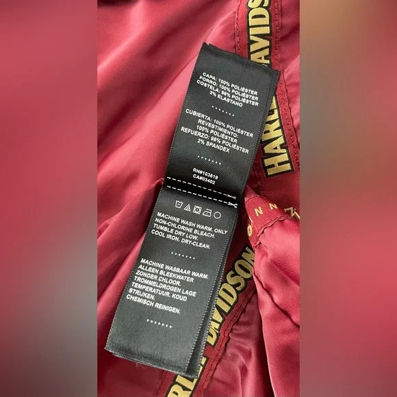 120th Anniversary Harley-Davidson 1903-2023 Women’s Red and White Jacket- NWT - Picture 12 of 16